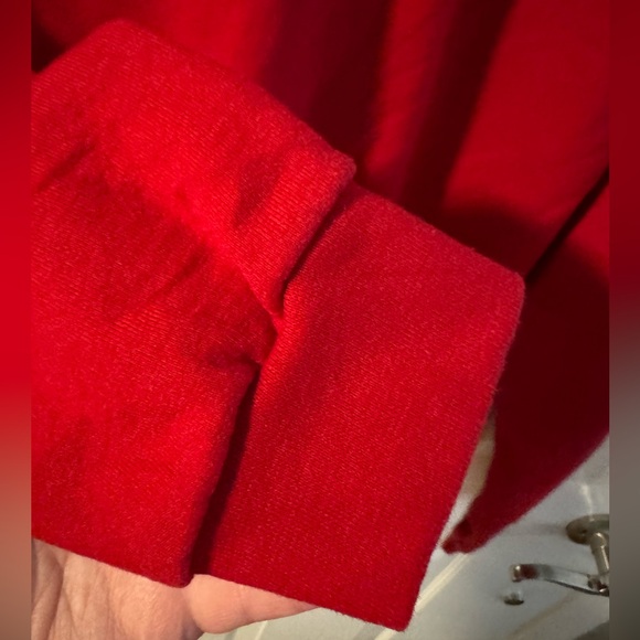 VTG Valentines Rhinestone Hearts Double Collar Embellished Granny Sweatshirt 1X - Picture 6 of 10